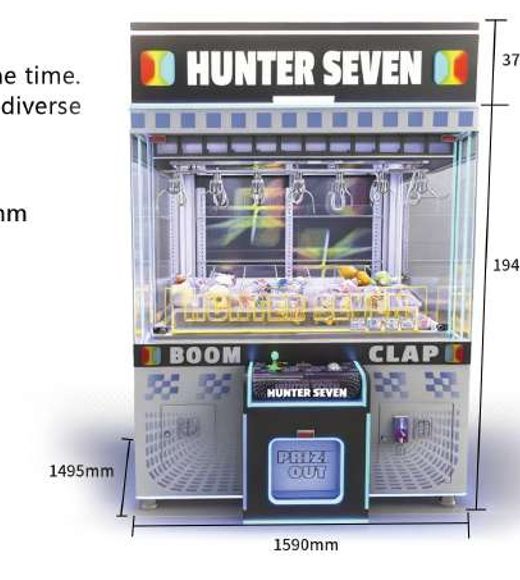 Hunter Seven claw machine